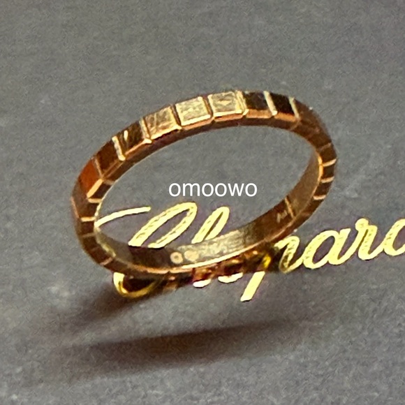 Chopard Ice Cube Rose Gold 53 Size Ring 18K Pre loved - Picture 3 of 9